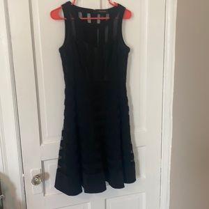 White House, Black Market striped black dress